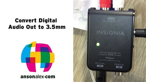 how to convert 3.5 mm jack to optical digital audio|Convert Digital Audio Out to a 3.5mm Headphone .